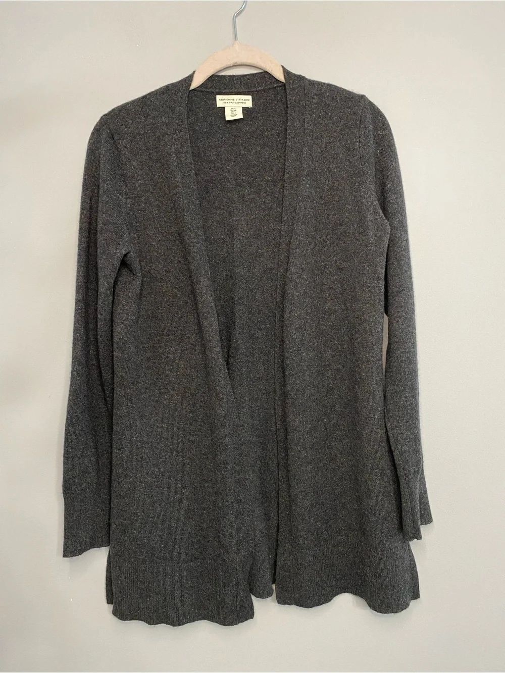 Adrienne Vittadini 100% 2Ply Cashmere Open Front Cardigan Women’s Size S
